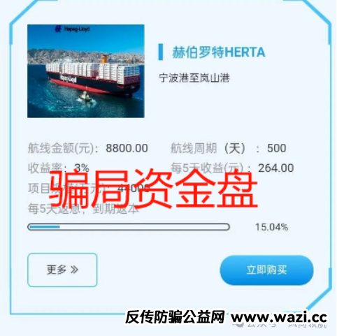 警惕＂赫伯罗特航运＂资金盘骗局：披着航运外衣的金融陷阱