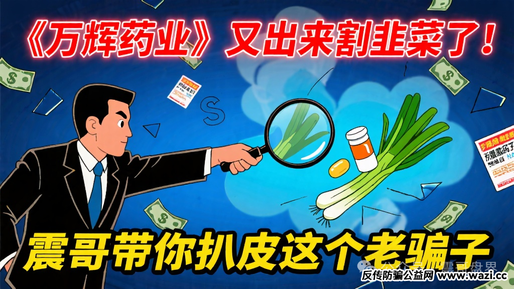 《万辉药业》又出来割韭菜了！他们就用＂公益理财＂的幌子搞传销！