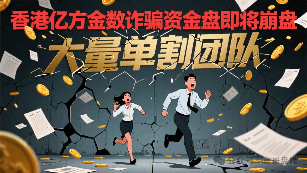 【香港亿方金数】诈骗资金盘即将崩盘，大量单割团队！