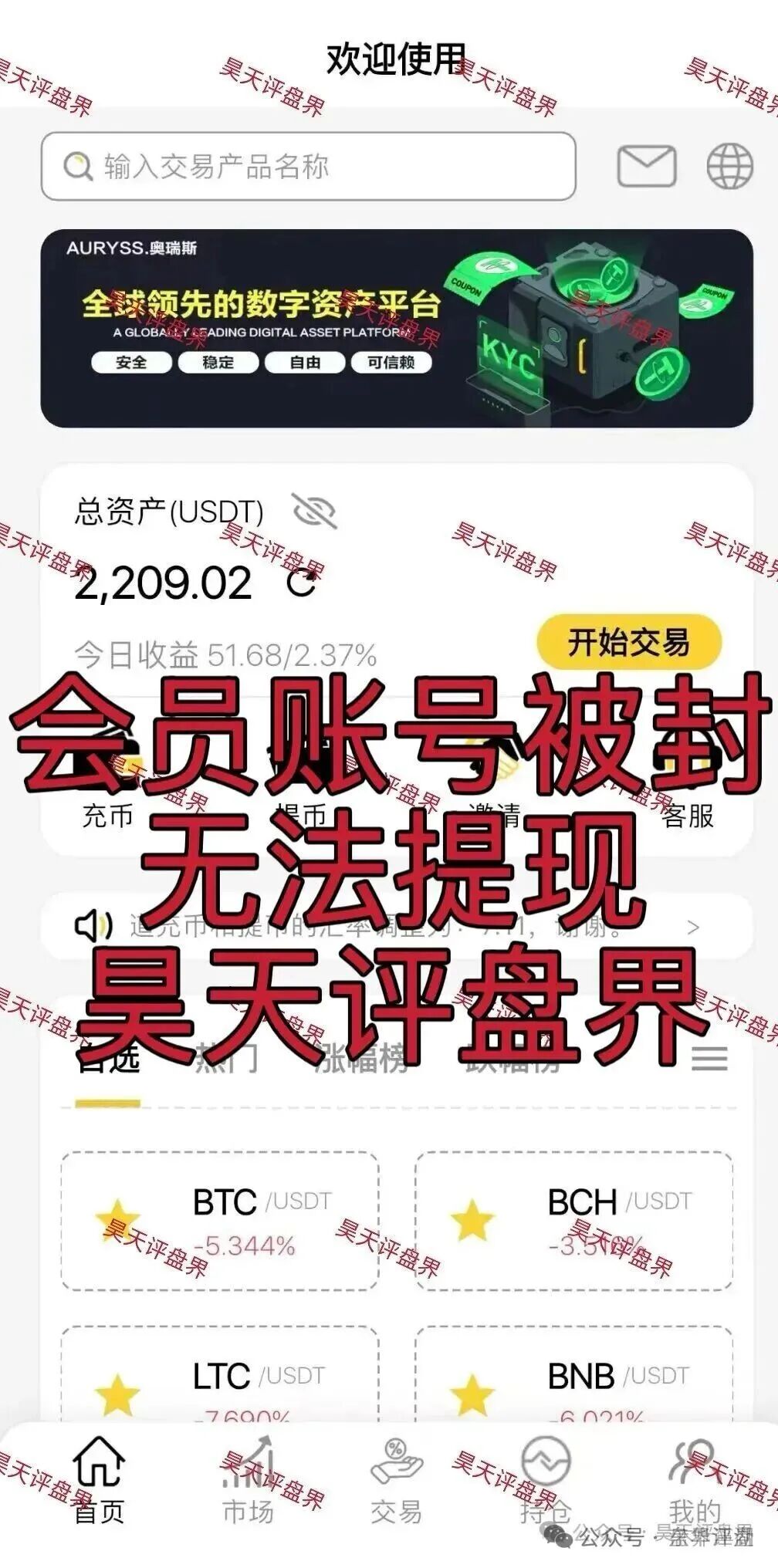 【奥瑞斯交易所（智言团队）】合约跟单类资金盘骗局，老卓改名老陆又来割韭