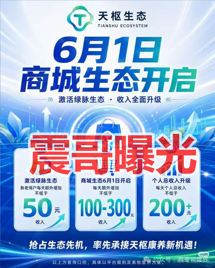 【天枢生态】是资金盘骗局，拿不准的请咨询国家反诈中心96110！
