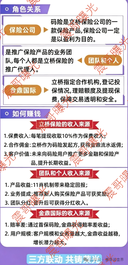 【立桥码险/金鼎国际】资金盘骗局，套牌立桥保险，远离杀猪盘诈骗！